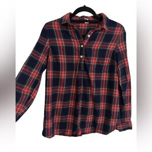 Old Navy Maternity Plaid Blouse